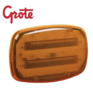 GROTE Battery-Operated LED Warning Lights, LED Magnetic Warning Lamp, Amber