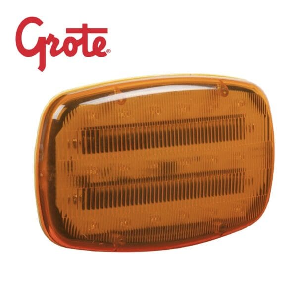 GROTE Battery-Operated LED Warning Lights, LED Magnetic Warning Lamp, Amber
