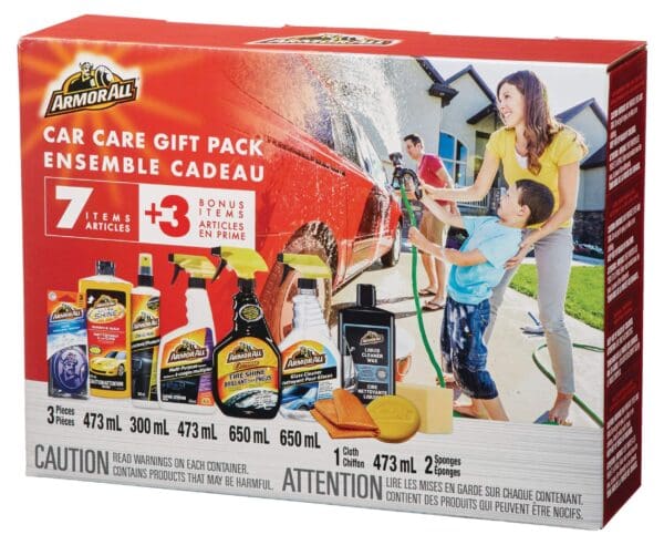 Armor All Car Care Gift Pack, includes Microfiber Towel & Tire Sponge, 7 Pc - Image 2
