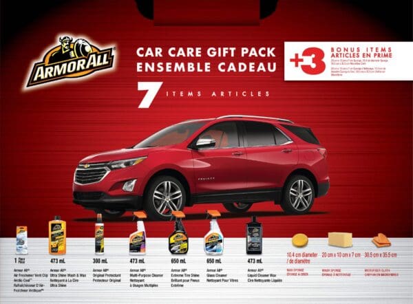 Armor All Car Care Gift Pack, includes Microfiber Towel & Tire Sponge, 7 Pc - Image 4