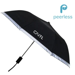 PATINA Reflective Border Automatic Opening Umbrella – 42″ Arc by Peerless