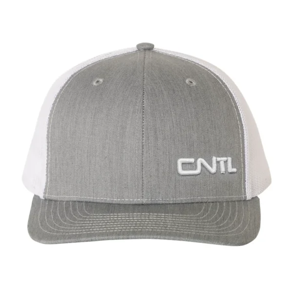 Richardson 112 - Snapback Trucker Cap - Heather Grey / White - Image 2