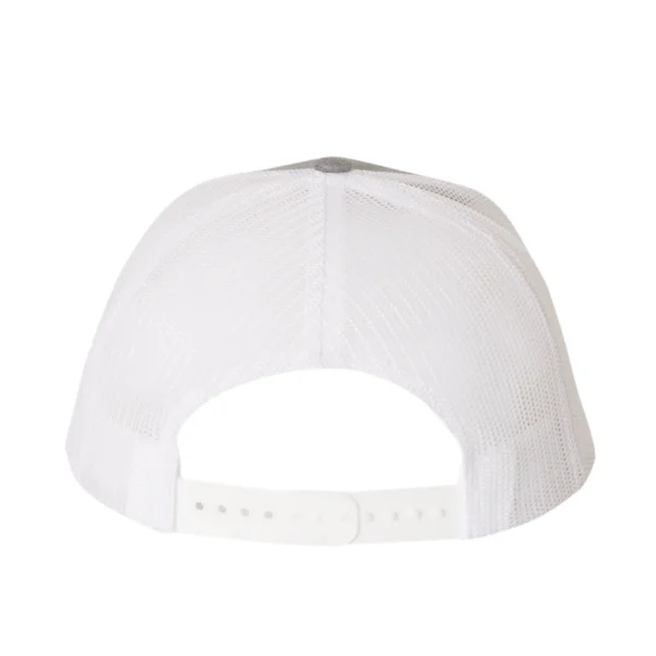Richardson 112 - Snapback Trucker Cap - Heather Grey / White - Image 3