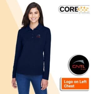 Core365 Ladies' Pinnacle Performance Long-Sleeve Piqué Polo