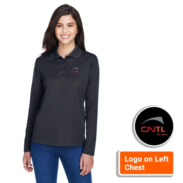 Core365 Ladies' Pinnacle Performance Long-Sleeve Piqué Polo - Image 6