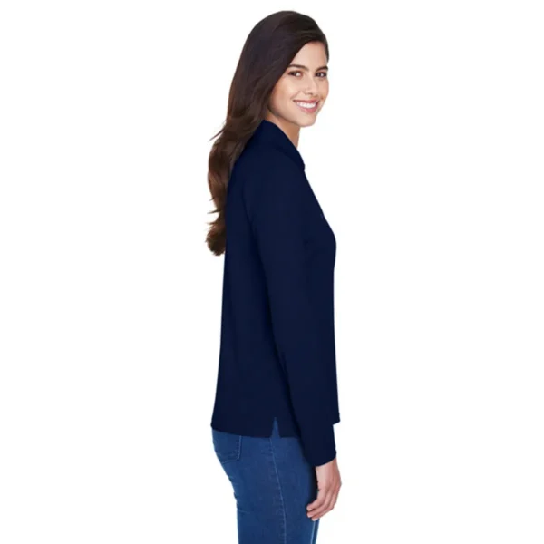 Core365 Ladies' Pinnacle Performance Long-Sleeve Piqué Polo - Image 2