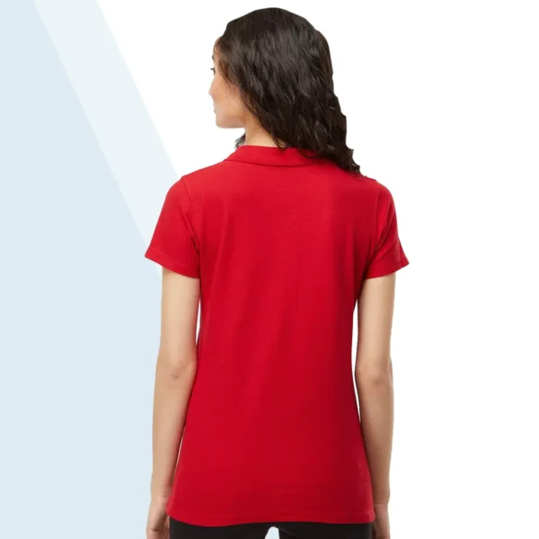 M&O Women's Ringspun Pique Polo - Image 9