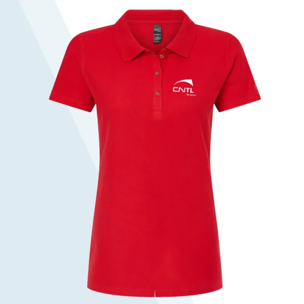 M&O Women's Ringspun Pique Polo - Image 10
