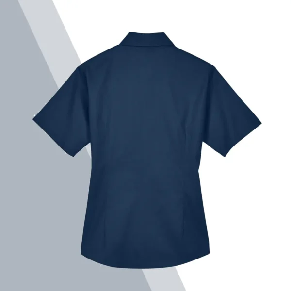 Harriton Women's Easy Blend™ Short Sleeve Twill Dress Shirt with Stain-Release - Image 5