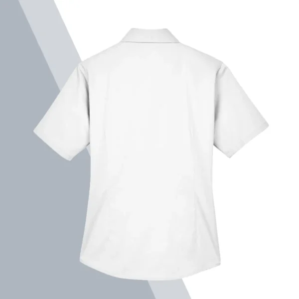 Harriton Women's Easy Blend™ Short Sleeve Twill Dress Shirt with Stain-Release - Image 10