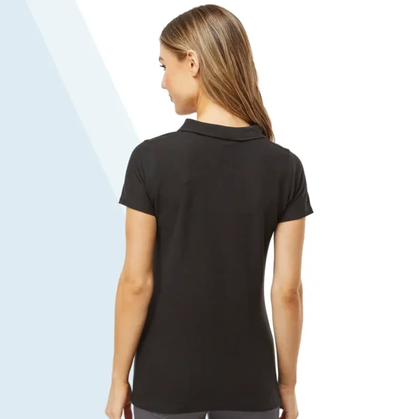 M&O Women's Ringspun Pique Polo - Image 3